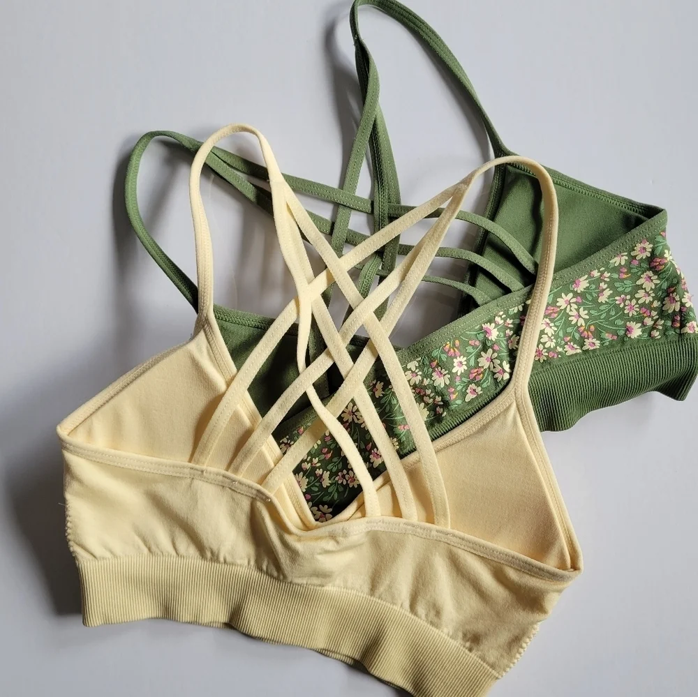 Arizona Body Floral and Yellow Bralette Set